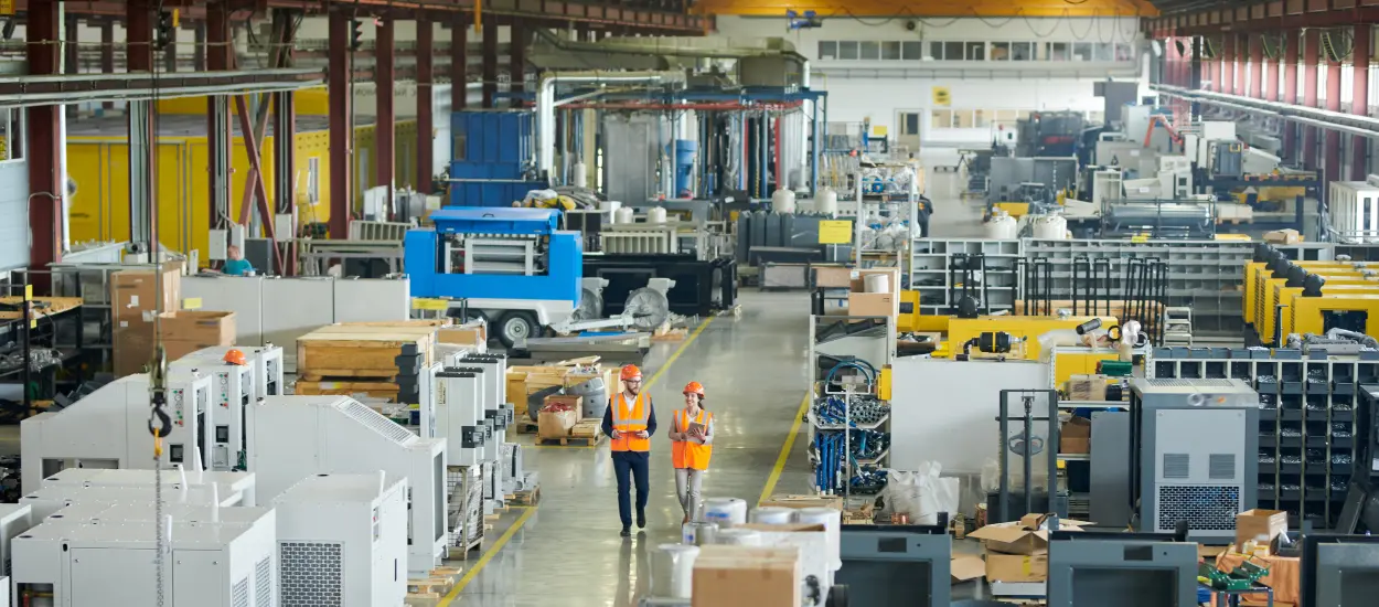 Site de production industrielle et bâtiments techniques